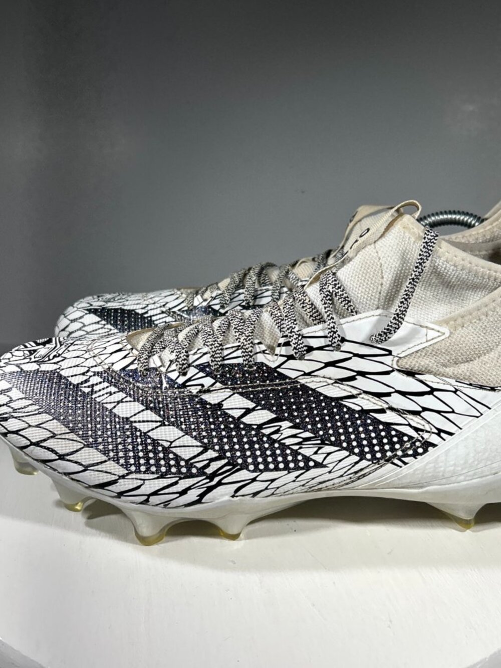 Adidas Adizero Impact Exotic Speed Football Cleats Mens Size 13 White Black Shoe